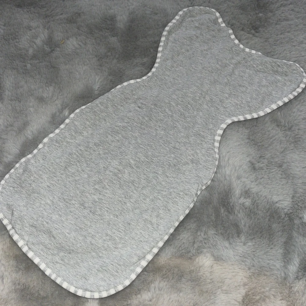 Love to dream Gray Sleep Sack Swaddle with White Trim
